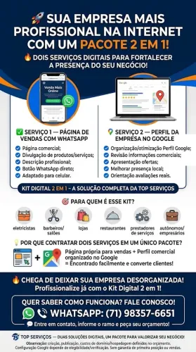 KIT DIGITAL 2 EM 1! Página de Vendas + Perfil no Google para sua Empresa