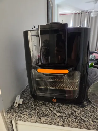 Fritadeira elétrica Masterchef Oven By Mallory 12 Litros Com 1700W, Painel Led Mult Função
