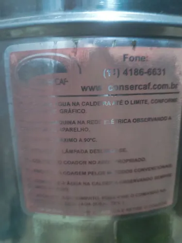 Cafeteira banho Maria industrial 10 l