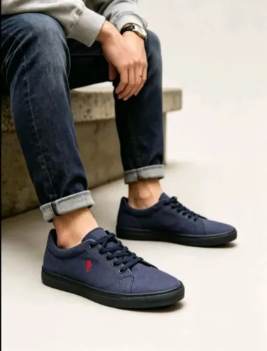 Sapatênis Pólo Masculino Casual Azul 41