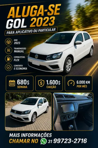 Alugo/locacao gol 2023 completo