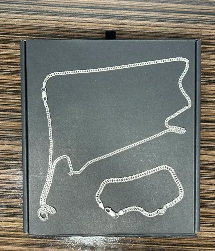 Pulseira e Corrente prata