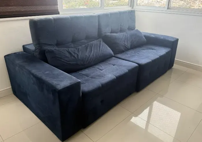 Sofá retrátil e reclinável 2,45m