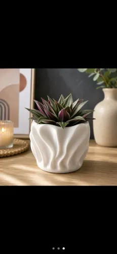 Vaso Decorativo Ondulado Moderno Frete Grátis