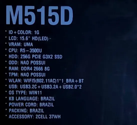 Notebook Asus