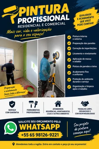 Pintor Profissional | Pintura Residencial e Comercial | Orçamento