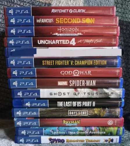 Jogos de ps4 daysgone spyro spiderman sackboy ps4 cada jogos 120