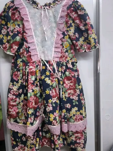 vestido festa junina mundo pink azul 12