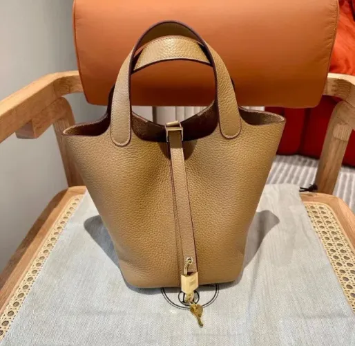 BOLSA HERMES PICOTIN LOCK 18 - COURO