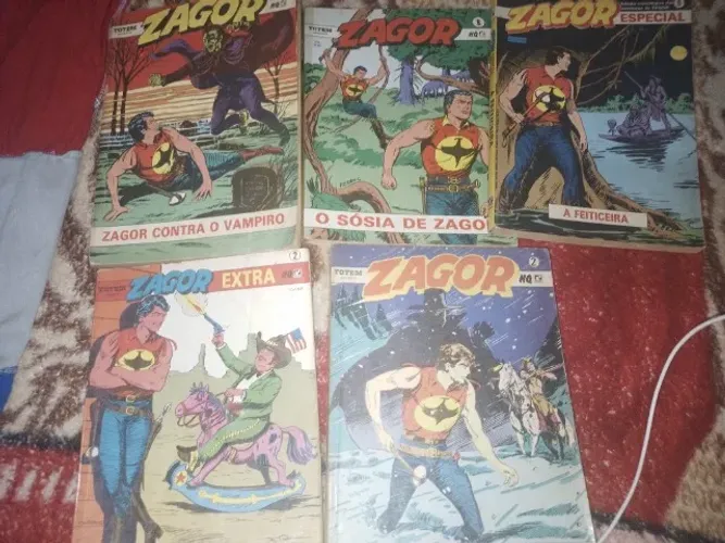Lote de 5 gibis do Zagor $50 tudo ou $15 cada