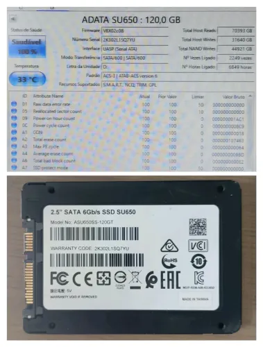 Kit SSDs + Memórias de Notebook - envio olxpay