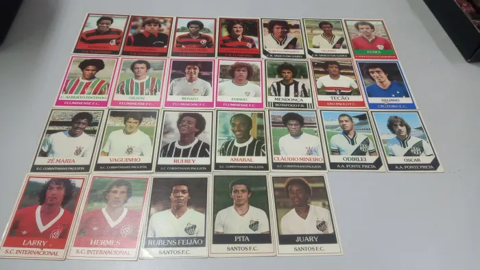 Cards futebol Ping Pong anos 70/80