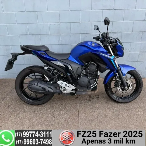 FZ25 FAZER 2025 ( APENAS 3 MIL KM)!