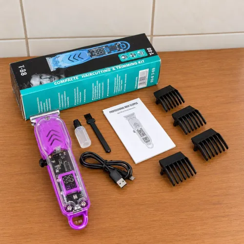 Máquina de Cortar Cabelo Recarregável Profissional