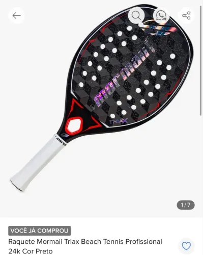 VENDO RAQUETE BEACH TENIS MORMAII