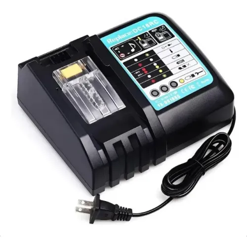 Carregador Rápido Compatível com Makita DC18RC para Baterias LXT 14,4V e 18V