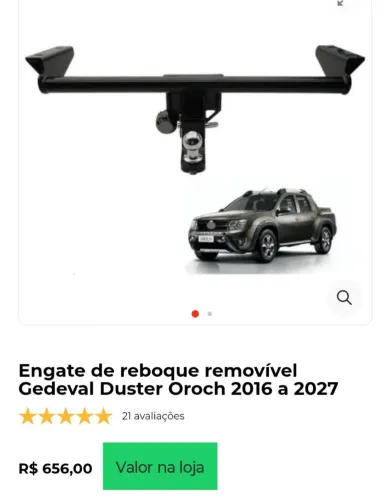 ENGATE REMOVÍVEL RENAULT OROCH