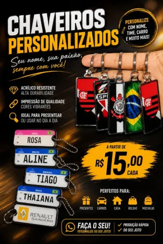 Chaveiro Metal Personalizado