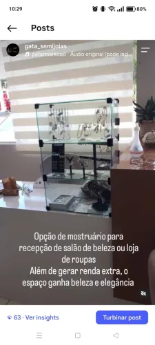 Semijoias para salões de beleza e lojas de roupas