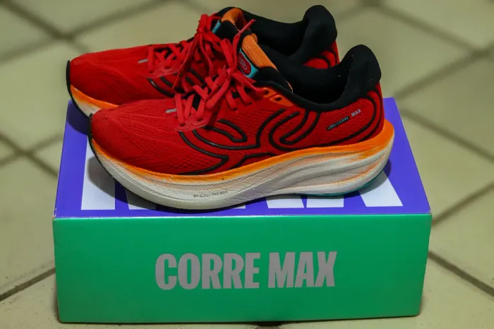 Olympikus Corre Max n° 40 vermelho e laranja 
