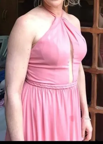 Vestido de festa rosé