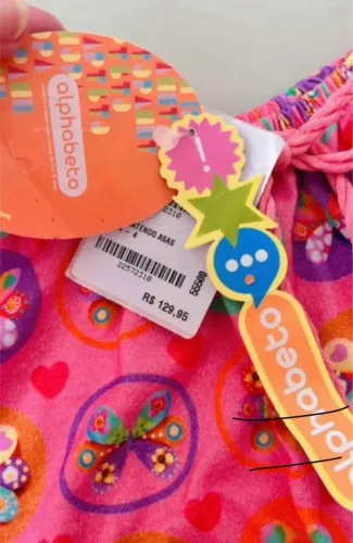 CONJ. SAIA + BLUSA TAM: 4 ANOS MARCA: ALPHABETO (NOVA) ETIQUETA