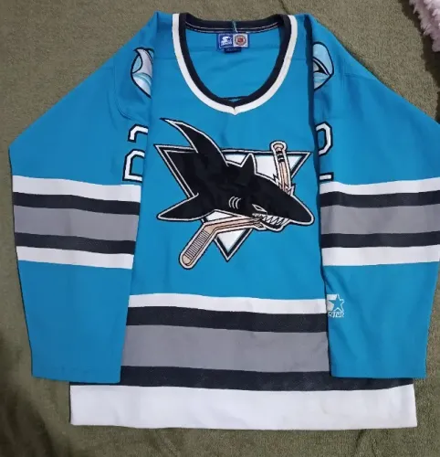 Camisa Vintage NHL San Jose Sharks #2 - Original Starter Anos 90