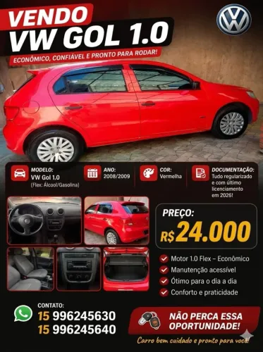 Volkswagen Gol Geração V 1.0 8V MI Total Flex Mec. 4P 2009