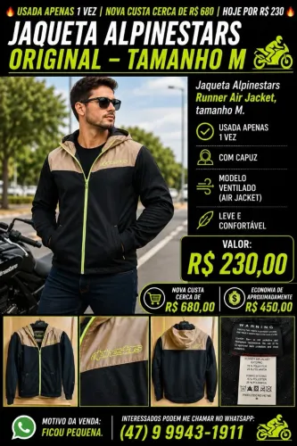 JAQUETA ALPINESTARS ORIGINAL - NOVA