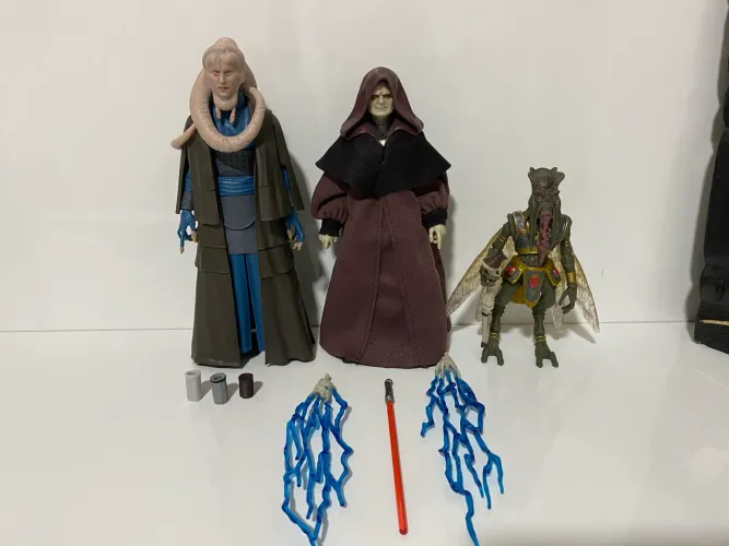 Star Wars Black Series Darth Sidious Bib Fortuna Poggle The Lesser Hasbro