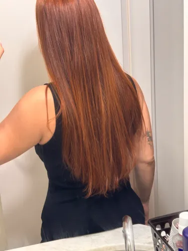 Cabelo brasileiro ruivo