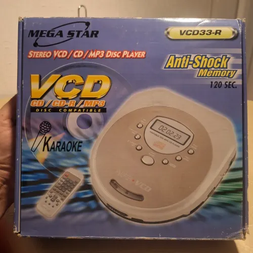 CD player Portátil Discman MP3 Karaokê