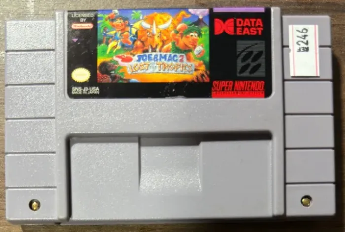 Joe & Mac 2: Lost in the Tropics Original SNES Super Nintendo 246