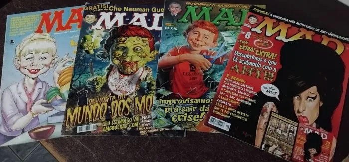 Combo 4 Revistas MAD + 1 GERALDÃO