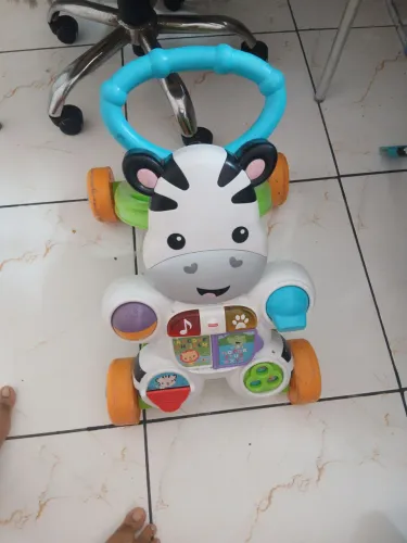 Andador Zebra Fisher Price - Apoio Firme (Sem Som)