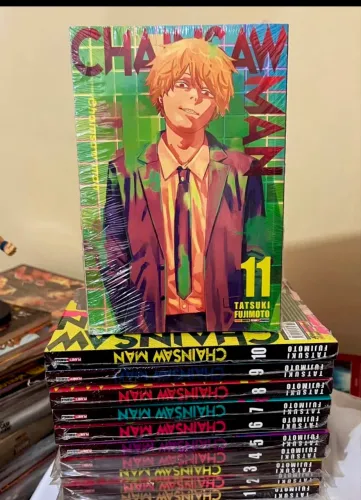 chainsaw man 1 ao 11 mangás 5 ao 11 ainda lacrados