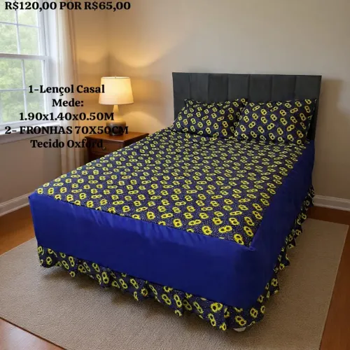 Lençóis cama casal promoção