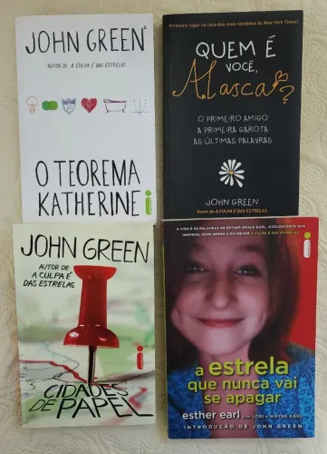 Lote com 4 livros - John Green e Esther Earl