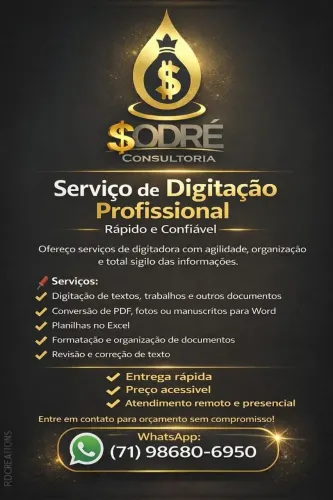 Digitador Home Office - Digitação 