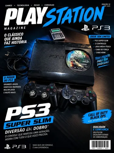 PS3 Super Slim + 2 Controles + Call of Duty