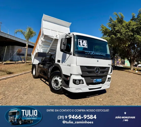 Caminhão toco mb 1719 2014 báscula nova