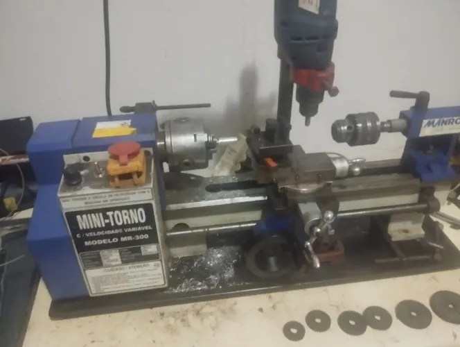 Mini torno manrod mr300 mais acessórios 4.500 reais ZAP *