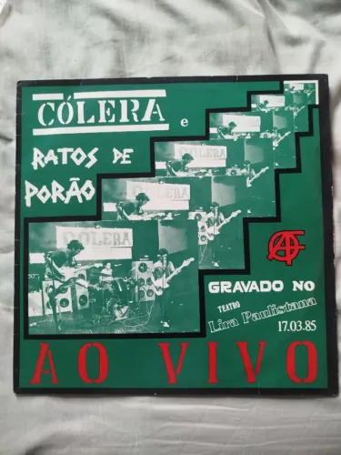 Vinil LP ratos de porão/cólera ao vivo RARÍSSIMO punk hardcore 