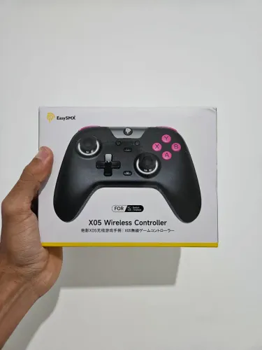 Controle para PC EasySMX X05 Preto RGB Gamer