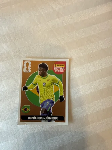 Extra sticker especial - Vinicius Junior (Panini 2026)