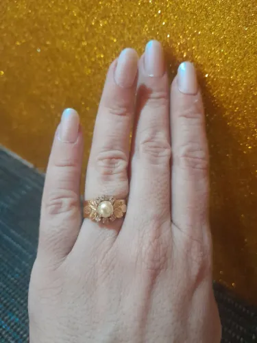 Kit Romanel. Anel Pingente Pérola