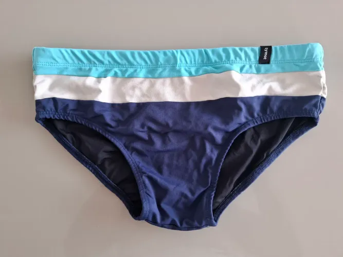 Sunga Tymot Listrada Azul Branca Cian G Pouco Usada