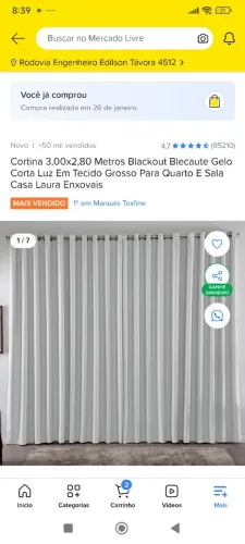 Cortina 3,00 x2,80