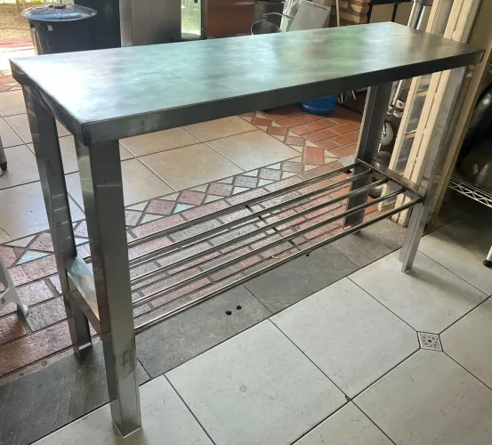 Mesa inox de Alta qualidade Premium (1,20 por 40cm) 