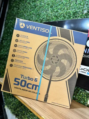Ventilador de Coluna 50CM TURBO 6 - VENTISOL - PRODUTO NOVO COM GARANTIA